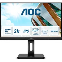 Aoc P2 U27P2 Led display 68.6 cm 27 3840 x 2160 pixels 4K Ultra Hd Black
