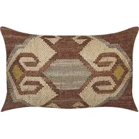 Beliani Jutowa poduszka dekoracyjna geometryczny wzór 30 x 50 cm wielokolorowa Urpad Lumarko 366039 Bel