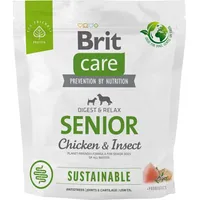 Brit Care Dog Sustainable Senior Chicken  Insect - dry dog food 1 kg 100-172184
