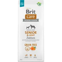 Brit Dry food for older dogs, all breeds Over 7 years of age Care Dog Grain-Free SeniorLight Salmon 12Kg 100-172207
