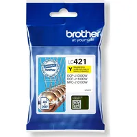 Brother Tusz Ink Cart. Lc-421Y for Dcp-J1050Dw, -J1140Dw, Mfc-J1010Dw yellow Lc421Y
