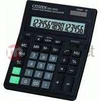 Citizen Sdc-664S Office Calculator, 16-Digit, 199X153Mm, Black Sdc664S