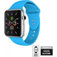 Crong Liquid Band - Pasek do Apple Watch 38/40 mm Niebieski Crg-40Lqb-Blu
