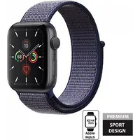 Crong Nylon Band - Pasek sportowy Apple Watch 42/44 mm Midnight Blue Crg-44Nlb-Mbl