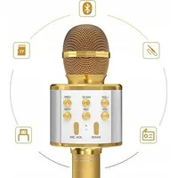 Dexxer Mikrofon do karaoke Bluetooth Złoty 