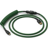 Glorious Pc Gaming Race Coiled Cable Forest Green, Usb-C auf Usb-A Spiralkabel - 1,37M, grün Glo-Cbl-Coil-Fg