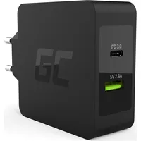 Green Cell Char10 mobile device charger Black Indoor