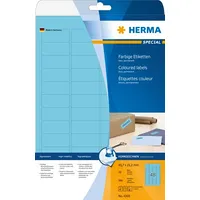 Herma Etykiety kolorowe 4368, A4, 45,7 x 21,2 mm, papier matowy niebieski, 960 szt 4368