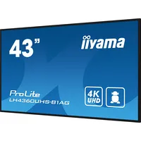 Iiyama Monitor iiyama wielkoformatowy 43 cale Lh4360Uhs-B1Ag matowy 24H/7 500Cd/M2 Va 3840 x 2160 Uhd4K Android.11 Wifi CmsIisignage2