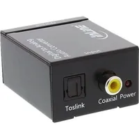 Inline Adapter Av Toslink - Rca Cinch czarny 65002