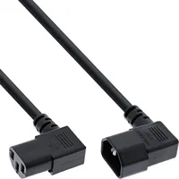 Inline Kabel zasilający Przedłużacz od zasilania monitora - C13 C14 czarny 3M kątowy 16630A