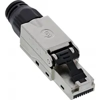 Inline Rj45 plug Cat.8.1 2000Mhz, field-installable, shielded, with screw cap 76204C