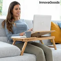 Innovagoods Podstawka pod laptopa Bambusowy pomocniczy składany stolik Lapwood 057380