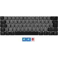 Keychron Sharkoon Skiller Sac20 S4, keycap Black, 61 pieces, Iso layout De, for Sgk50 S4 4044951037452