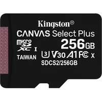 Kingston Technology Canvas Select Plus memory card 256 Gb Microsdxc Class 10 Uhs-I Sdcs2/256Gb