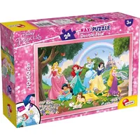 Lisciani Puzzle dwustronne maxi 24 Księżniczki Disneya 304-74082