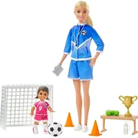 Mattel Lalka Barbie Kariera - Trenerka piłki nożnej Glm47 363187