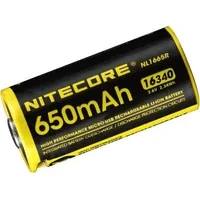 Nitecore 16340 - 650Mah 3,6V 3,7V Nl1665R Li-Ion z micro Usb 100305