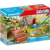 Playmobil 70676 Dog Trainer gift set, construction toy