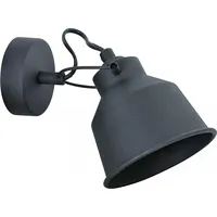 Polux Kinkiet Lampa ścienna Niko 1 311801 industrialna Oprawa metalowy reflektorek regulowany czarny Art747422