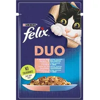 Purina Nestle Felix Fantastic Duo with salmon and sardine in jelly - wet cat food 85G Art498679