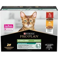 Purina Nestle Pro Plan Sterilised Beef and Chicken Multipack - wet cat food 10X85 g Art654107