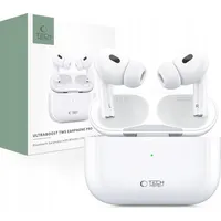 Tech-Protect Słuchawki Bezprzewodowe słuchawki dokanałowe Ultraboost Tws Earphone Pro White Thp2742