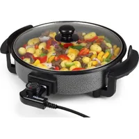 Tristar Multifunctional grill pan Pz-2963 Grill, Diameter 30 cm, Lid included, Fixed handle, Black