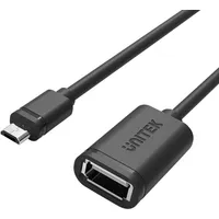 Unitek Y-C438Gbk Usb cable 0.2 m 2.0 Micro-Usb B A Black