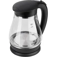 Adler Ad 1274 B electric kettle 1.7 L Black,Transparent 2200 W