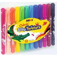 Amos Kredki Silky Twisters 12 kolorów 191260
