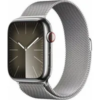 Apple Smartwatch Watch Series 9 Gps  Cellular, 45Mm Koperta ze stali nierdzewnej w kolorze srebrnym z bransoletš mediolańskš Mrmq3Qp/A