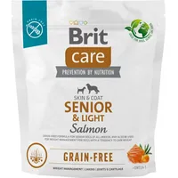 Brit Dry food for older dogs, all breeds Over 7 years of age Care Dog Grain-Free SeniorLight Salmon 1Kg 100-172205