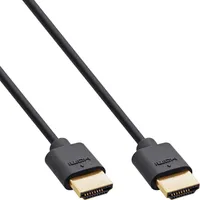 Inline Kabel Slim Ultra High Speed Hdmi Cable M/M 8K4K gold plated black 0.3M 17933S
