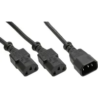 Inline Kabel zasilający Power koniczynka Typ F 1X Iec-C14 do 2X Iec-C13 5M 16657L