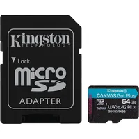 Kingston Technology Canvas Go Plus memory card 64 Gb Microsd Uhs-I Class 10 Sdcg3/64Gb