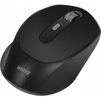 Marvo Mysz Wm106W Bk, 1600Dpi, Bluetooth a 2,4Ghz, optyczna, 6Kl., bezprzewodowa, czarna, wbudowany akumulator, biurowa, cicha, Du