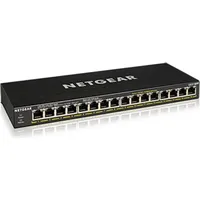 Netgear Gs316Pp Unmanaged Gigabit Ethernet 10/100/1000 Power over Poe Black Gs316Pp-100Eus