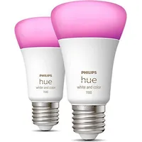 Philips Hue E27 double pack 2X800Lm 75W - White  Col. Amb. 929002468802