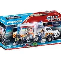 Playmobil Zestaw Samochodów Rescue Vehicle Us Ambulance City Action 70936 93 pcs