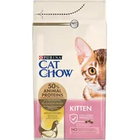 Purina Nestle Cat Chow Kitten cats dry food Chicken 1.5 kg Art499185