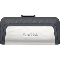 Sandisk Drive Usb Ganda Ultra Tipe-C 256 Gb flash drive Type-A / Type-C 3.2 Gen 1 3.1 Grey, Silver Sdddc2-256G-G46