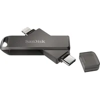 Sandisk iXpand Usb flash drive 128 Gb Type-C / Lightning 3.2 Gen 1 3.1 Black Sdix70N-128G-Gn6Ne
