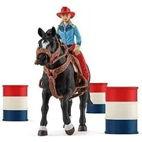 Schleich Figurka Farm World Barrel Racing with Cowgirl, play figure 42576