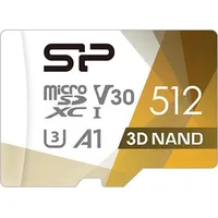 Silicon Power Superior Pro Colorful memory card 512 Gb Microsdxc Class 10 Uhs-I  Sd adapter Sp512Gbstxdu3V20Ab