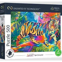 Trefl Puzzle 500 Color Splash Tiger Encounter 37453 Tr