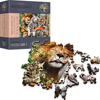 Trefl Puzzle drewniane 5001 Dzikie koty w dżungli 459819