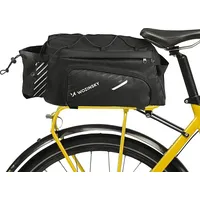 Wozinsky Torba rowerowa na bagażnik z paskiem ramię 9L Pokrowiec przeciwdeszczowy w zestawie czarny Wbb22Bk Art258935