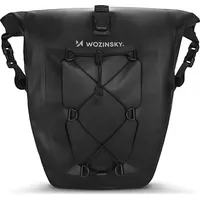 Wozinsky Wodoodporna torba rowerowa sakwa na bagażnik 25L 2W1 czarny Wbb24Bk 5907769301490