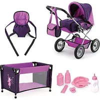 Bayer Design combi doll stroller Grande Purple / pink 15012Aa